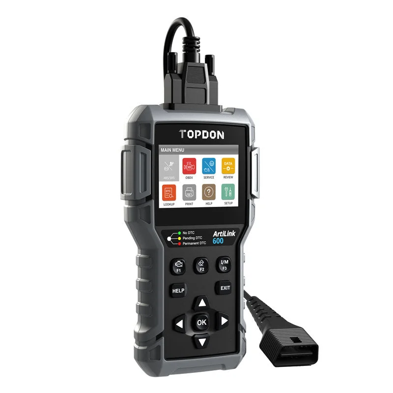 AL600 | ArtiLink600 Code Reader – ABS & SRS Active Tests & Live Data | TOPDON
