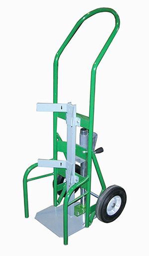 Single Cylinder cart, Built In Jack, Wheel SC-8, Cylinder Capacity 9.5" JC-10