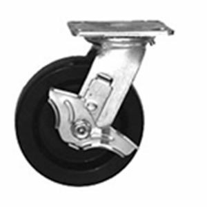 6" Swivel Polyolefin caster, Roller Bearing, 700lb Load Capacity SC-25