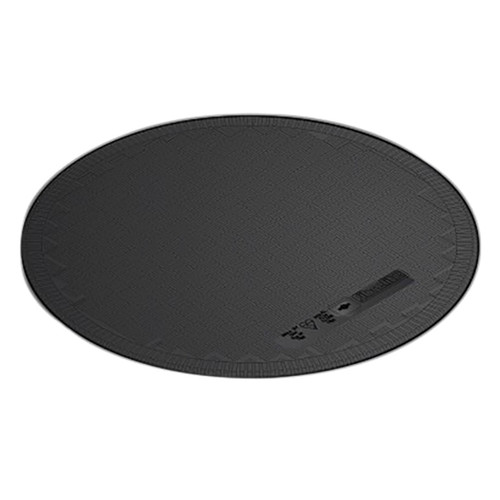 42 in. Dia. Black Raised Composite Replacement Manhole Cover