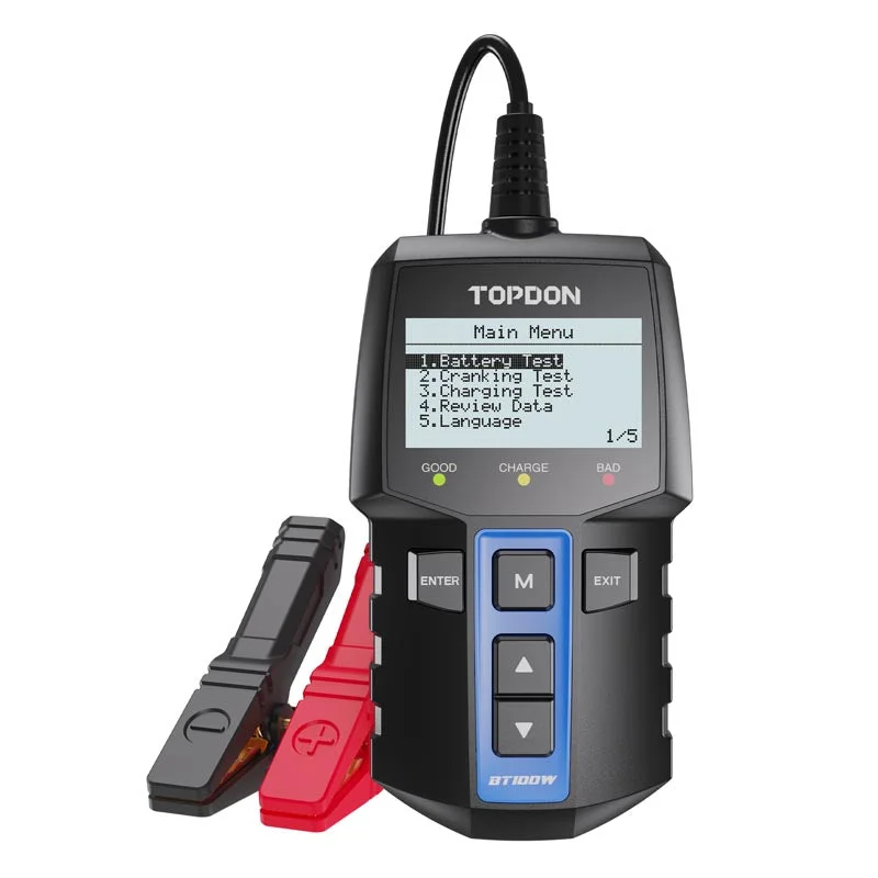 BT100W | 12V Wireless Battery & System Tester | TOPDON