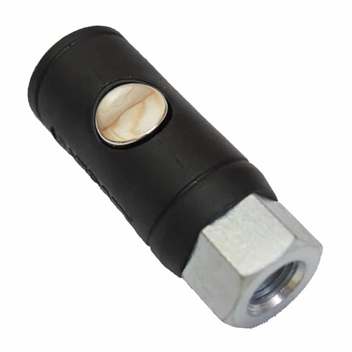 RapidAir 1/4 in. FNPT Safety Quick Coupler, Type M, 30 CFM