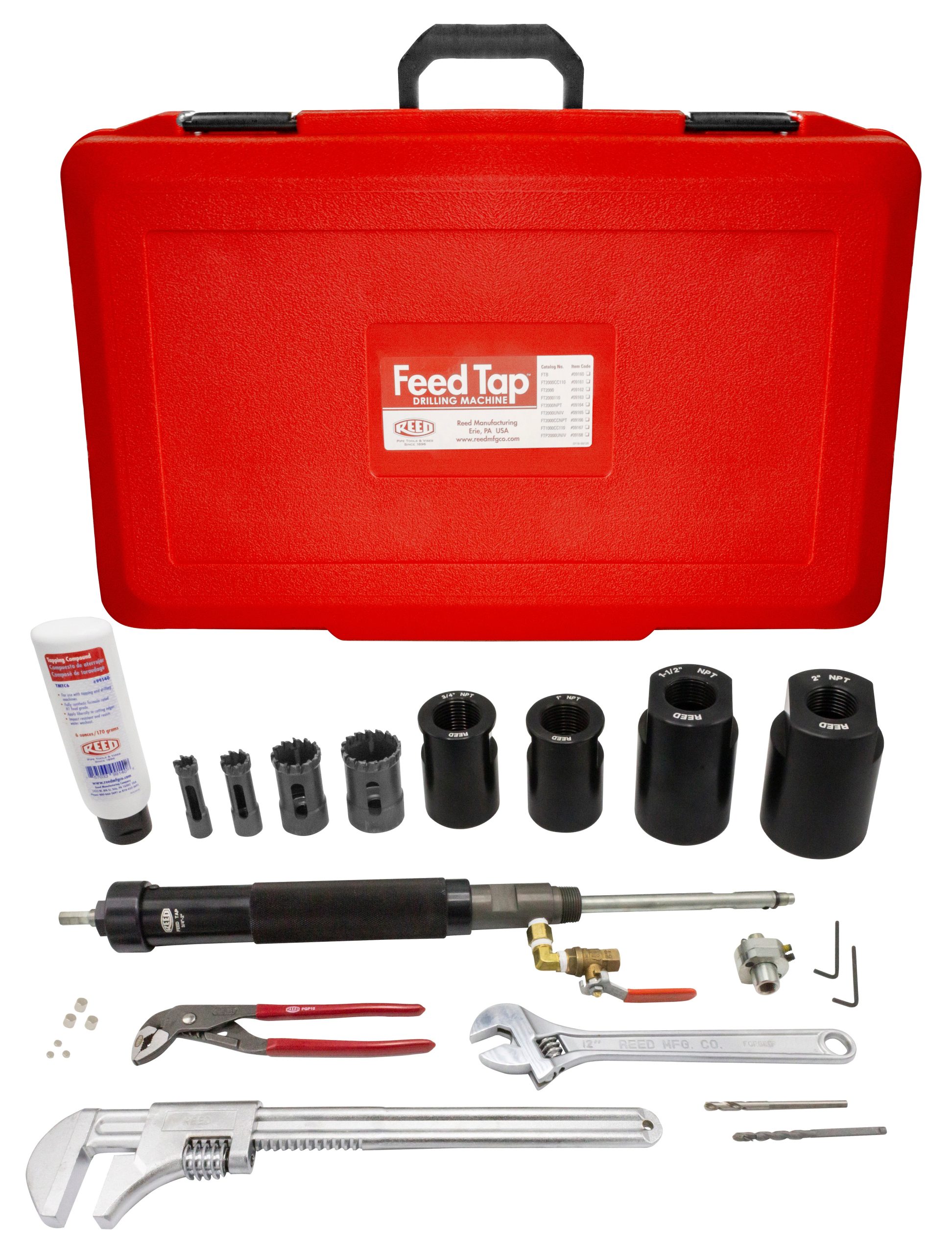 REED FT2000NPT NPT Feed Tap Kit 3/4 to 2-Inch