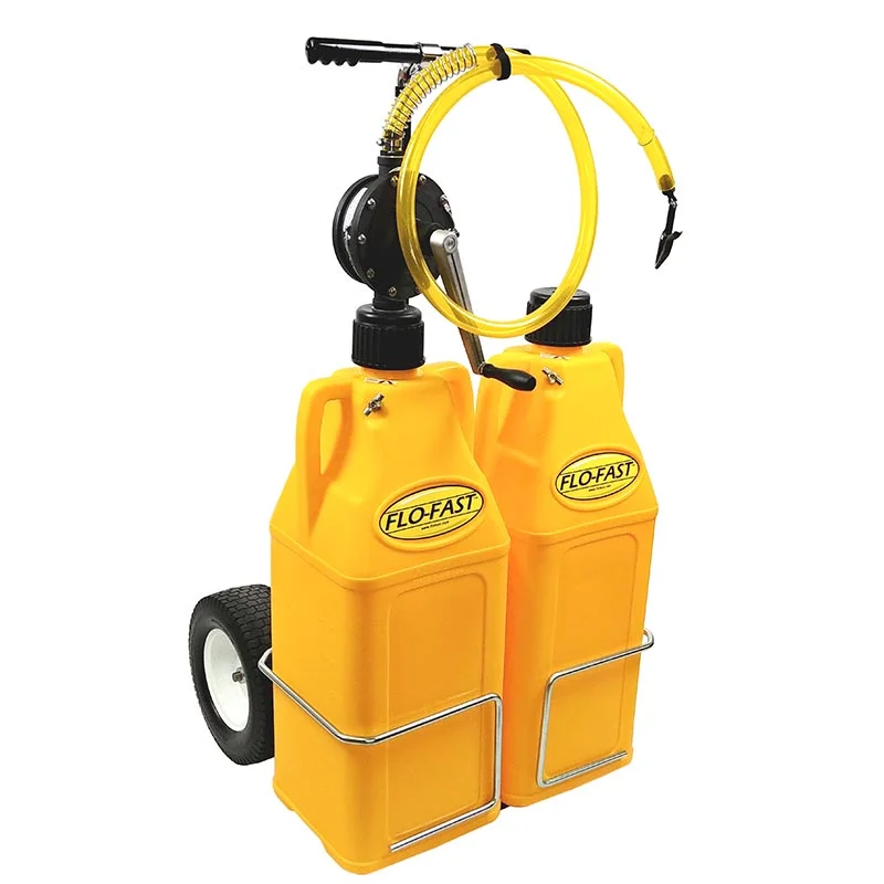 Flo-Fast Pro Dual System, (2) 10.5 Gallon Containers, 12″ Tires | Yellow 31045-Y