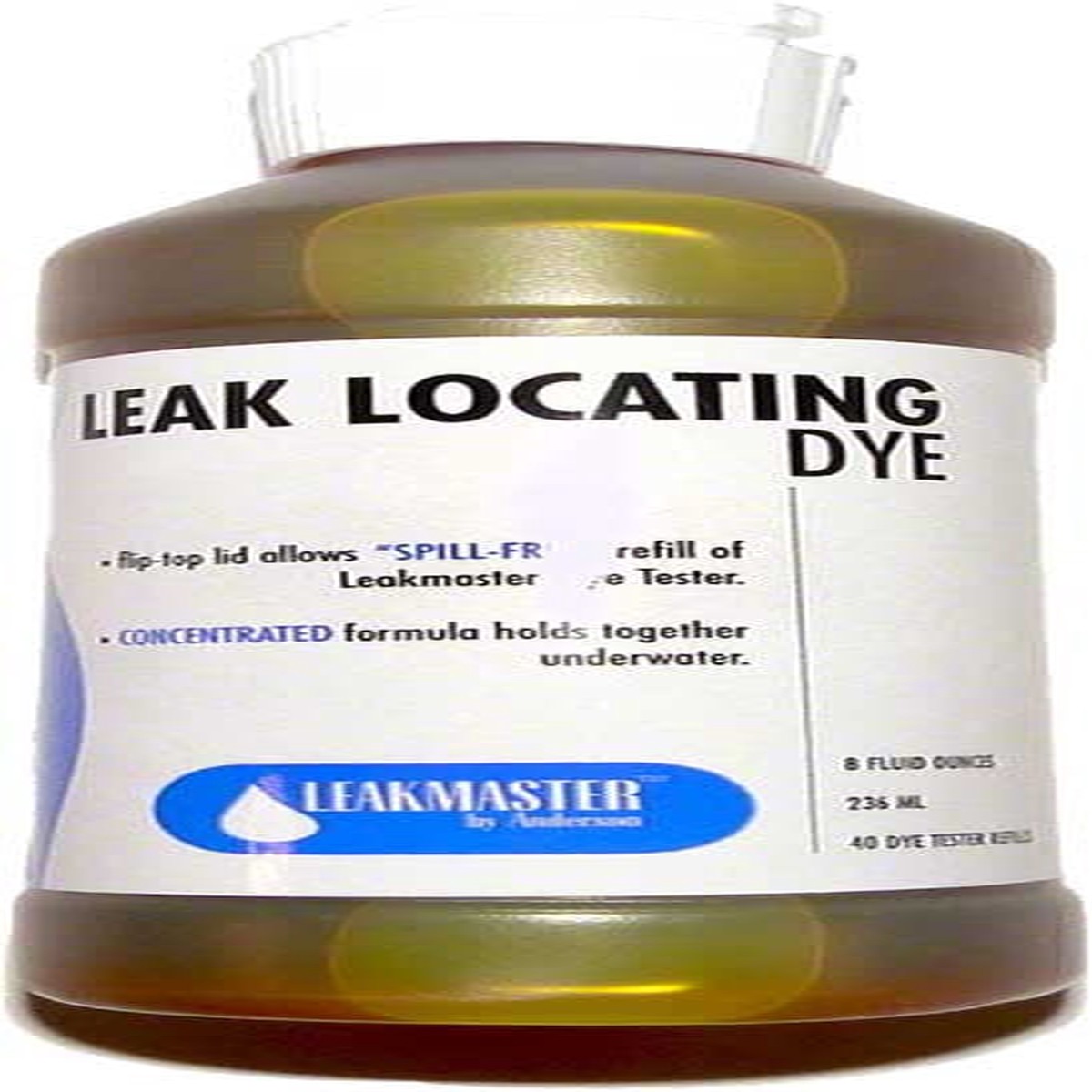 Fluorescent Yellow Dye Refill for Dye Testers - 8 Oz.
