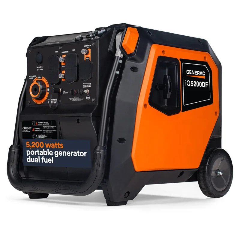 G0089470 Generac iQ5200DF Dual Fuel Inverter Generator