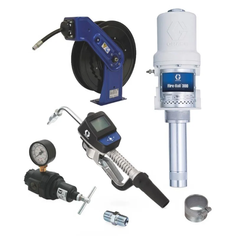 Graco 244038 | Fire-Ball 300 Series 5:1 Oil Bulk Oil Dispensing Pump Package (Preset Meter)