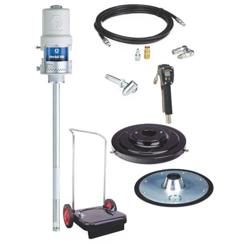 Graco 245696 | Fire-Ball 300 Series – 120 Lb 50:1 Grease Package (Mobile Cart, Accu-Shot Meter)