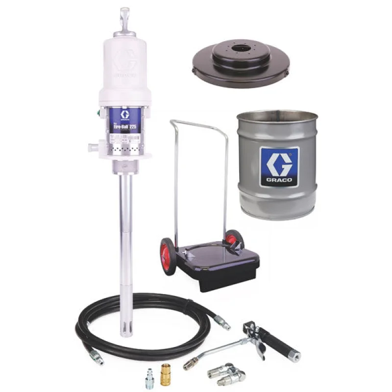 Graco 246913 | Mini Fire-Ball 225 Series – 35 Lb / 50 Lb Grease Package (Cart Mounted Pail Dispenser)