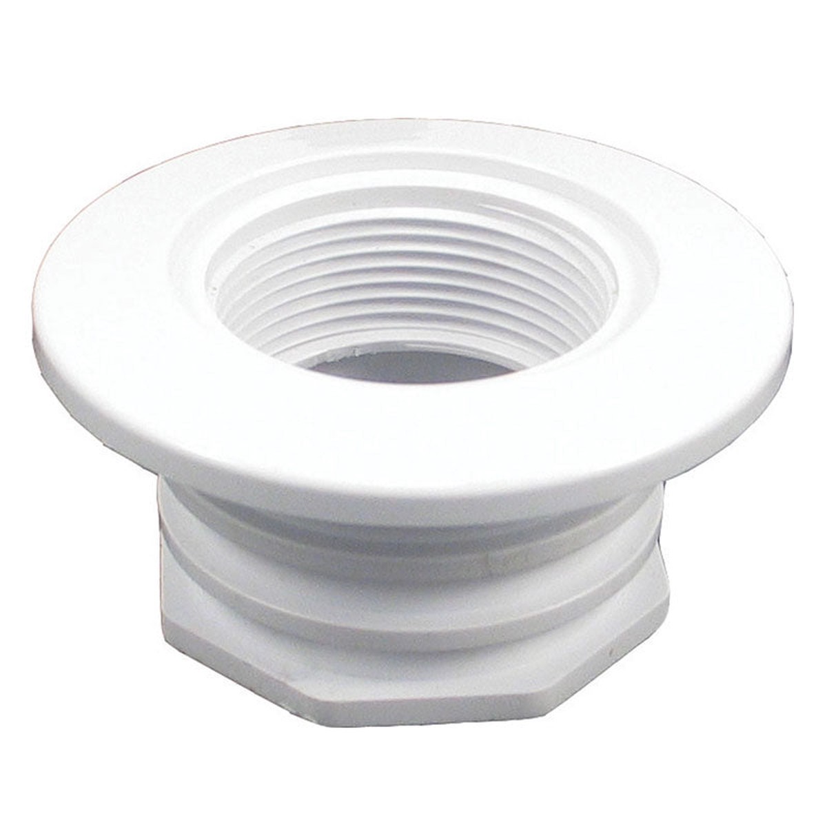 Gunite Wall Return Fitting - 1-1/2 Inch FIP x 1-1/2 Inch Socket - White