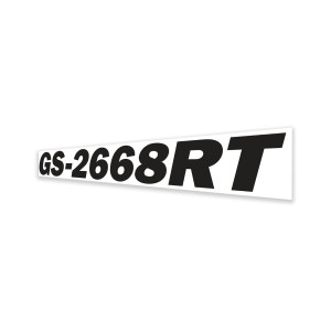 Genie Lift Part # 97728GT - DECAL,COSMETIC,GS2668 BLACK, EA