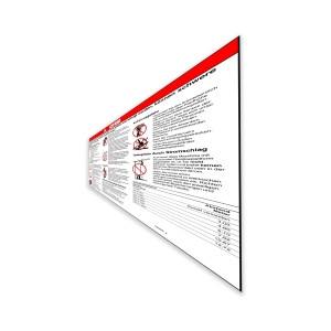 Genie Lift Part # 72843GRGT - DECAL, DANGER, GENERAL SAFE, AWP, EA