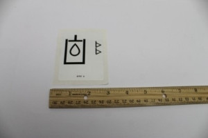 Genie Lift Part # 97757GT - DECAL,LABEL,OIL LEVEL IND, EA