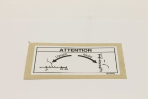 Genie Lift Part # 853640GT - DECAL-CAUTIONWINCH, EA