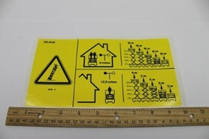 Genie Lift Part # 82789GT - DECAL,SYM-MAXCAP CE GS3246, EA