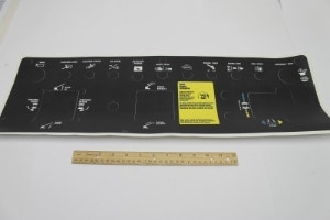 Genie Lift Part # 72162GT - DECAL,PLATFORM CTRL PANEL***, EA