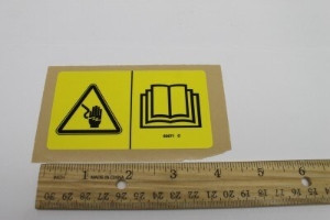 Genie Lift Part # 82671GT - DECAL,LABEL,WELD LINE INST,SYM, EA