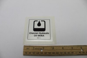 Genie Lift Part # 82515GT - DECAL,OIL,HYD,CHEVRON AVIATION, EA