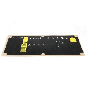 Genie Lift Part # 82279GT - DECAL,PLATFORM CONTROL PANEL, EA