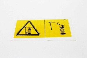 Genie Lift Part # 82476GT - DECAL SYMBOL ELECTRIC HAZARD GS, EA