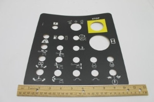 Genie Lift Part # 72442GT - DECAL, GROUND CONTROL PANEL, EA