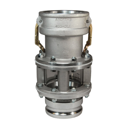 Dixon 3 in. Aluminum Hose Inline Sight Glass w/ 3 in. Cam & Groove Adapter x Coupler