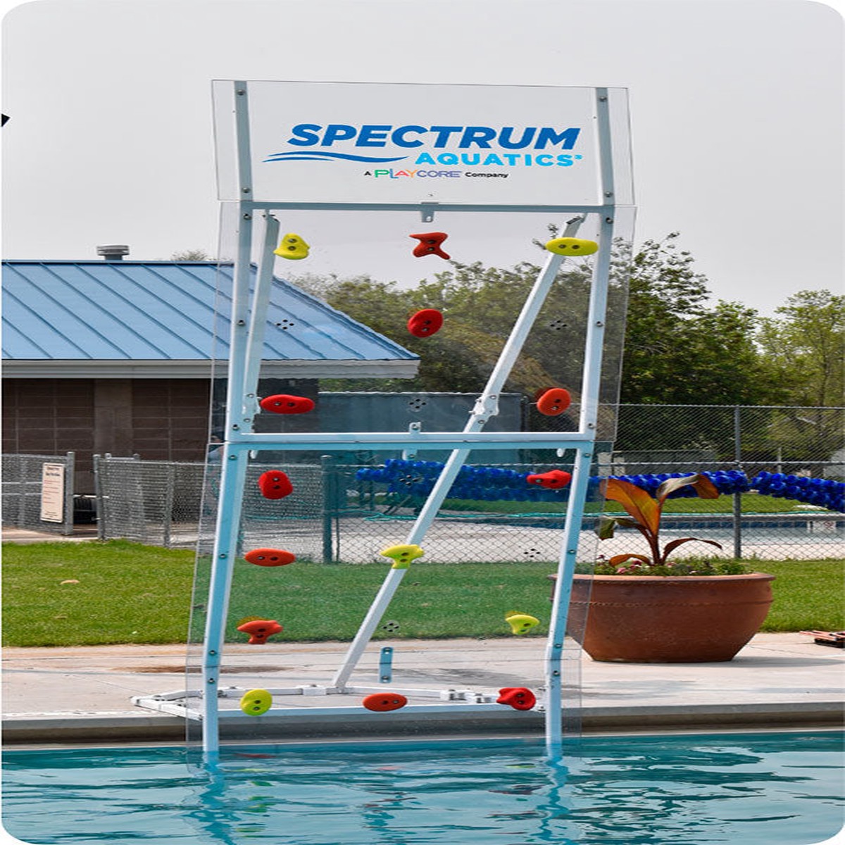 KerSplash Pool Climbing Wall - 12 Foot Tall x 4 Foot Wide
