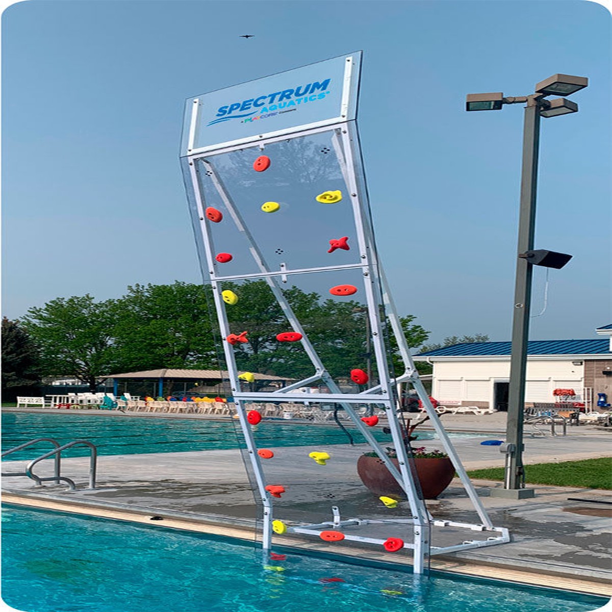KerSplash Pool Climbing Wall - 16 Foot Tall x 4 Foot Wide