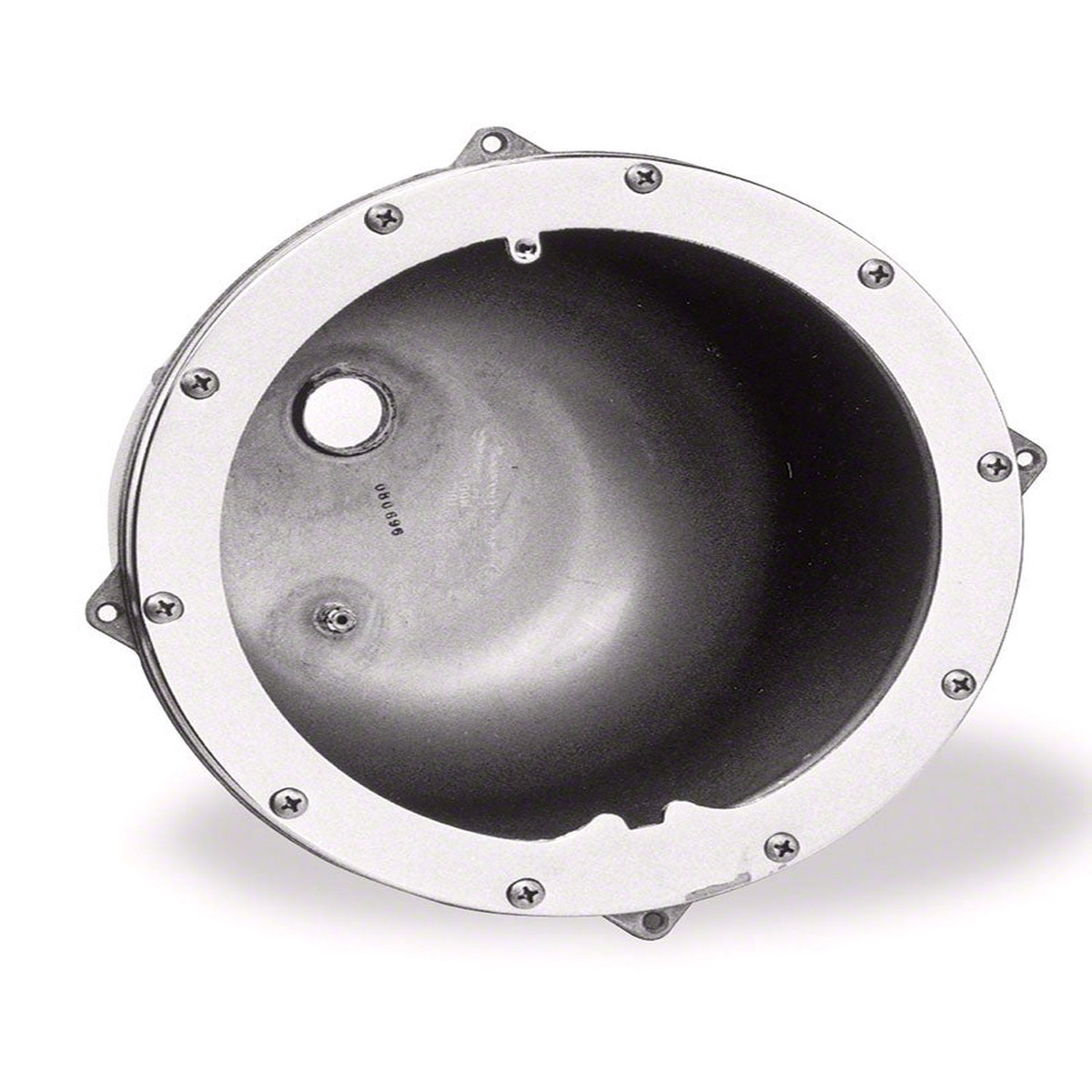 Large Concrete Light Niche - 1/2 Inch Rear Hub - Stainless Steel