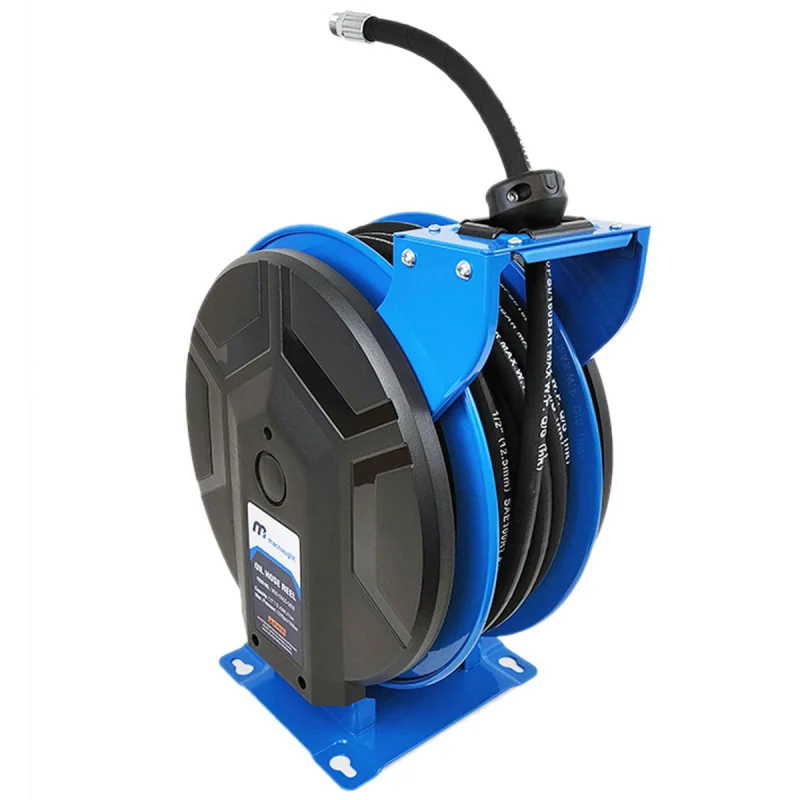 M3 Heavy Duty Slow Retraction with Cover Oil Hose Reel ” x 50 ft | M3D-SSCO-5050