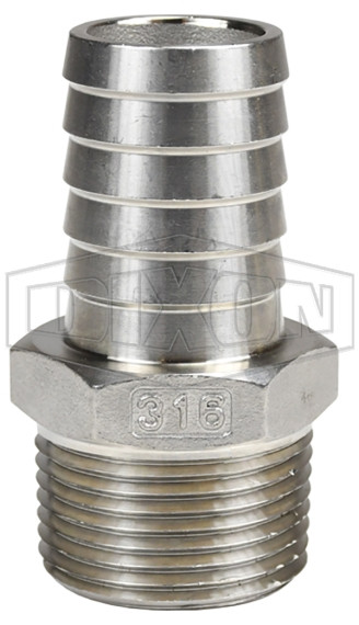 Dixon Stainless Steel 1 in. Male NPT Insert x 1 in. Hose ID Fitting
