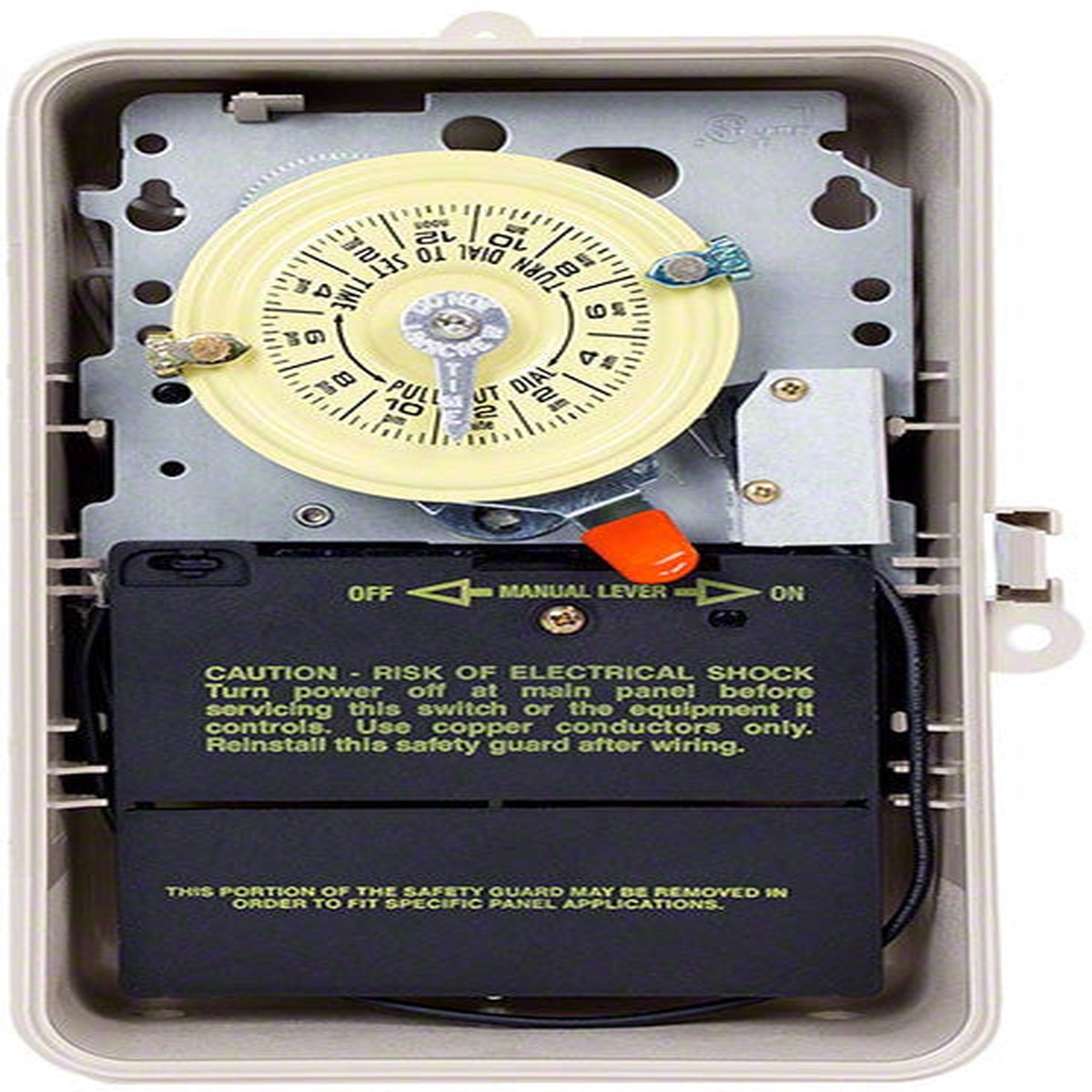 Mechanical 24-Hour Time Switch With Heater Protection - SPST 120 Volts - Outdoor Plastic