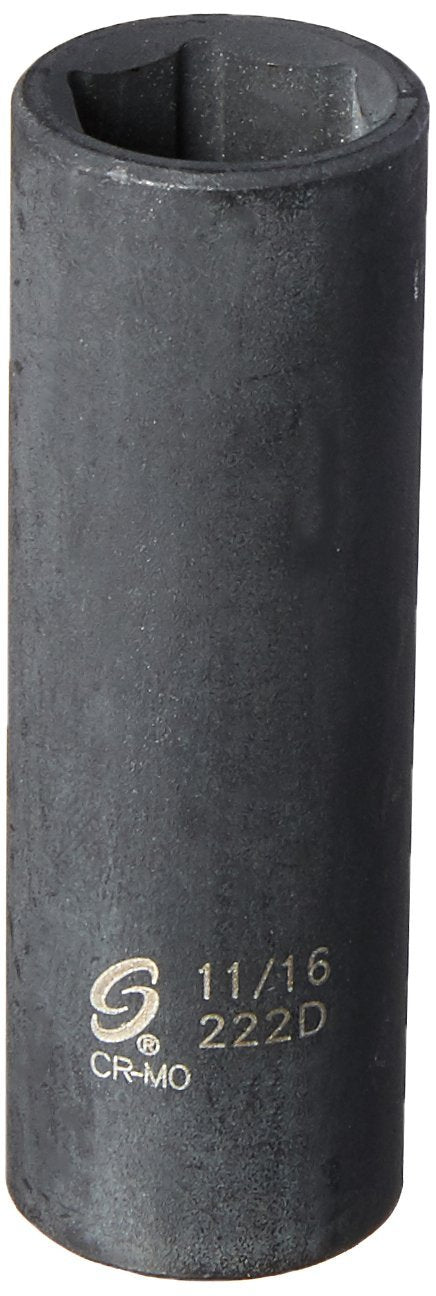 Sunex 222d 1/2-Inch Drive 11/16-Inch Deep Impact Socket