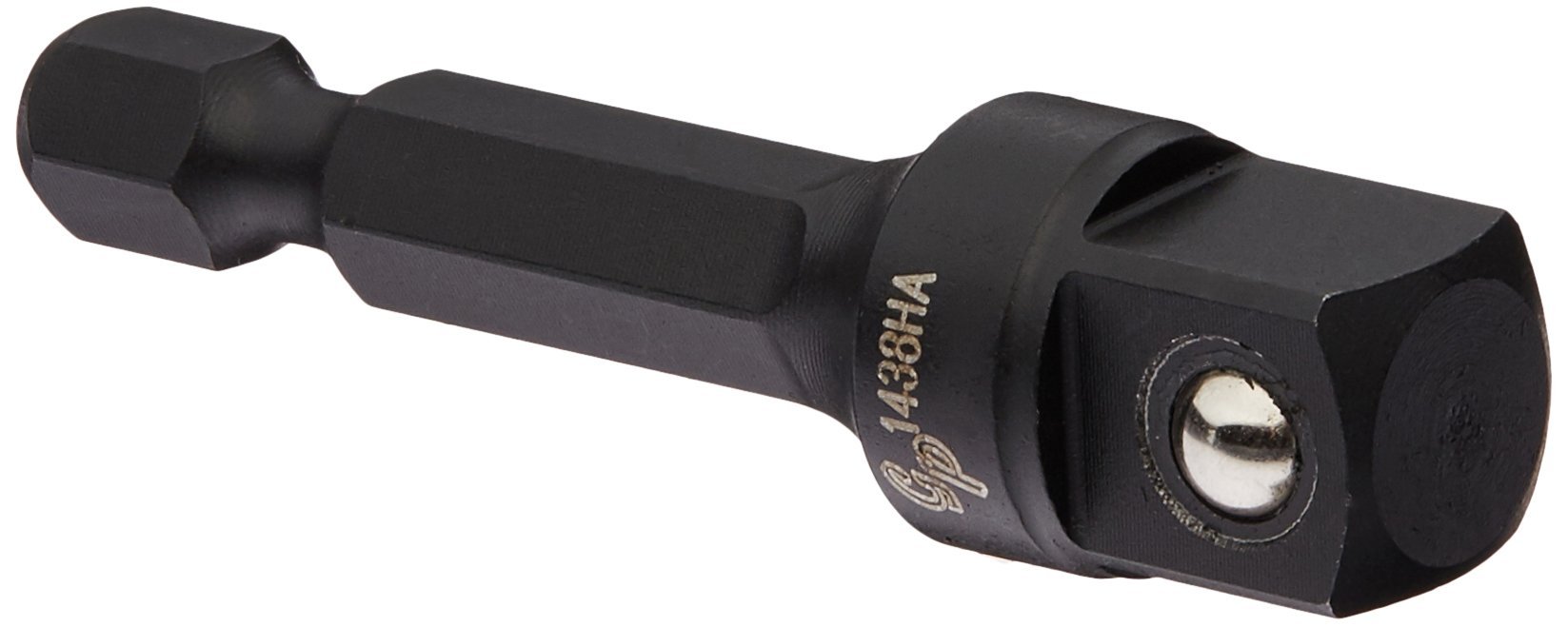 Grey Pneumatic (1438HA) 1/4" Hex x 3/8" Square Socket Adapter