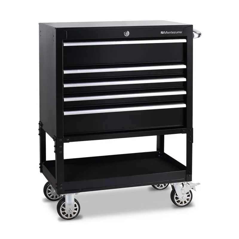Montezuma BK3005UC | 30 in. 5-Drawer Utility Cart