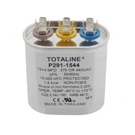 Carrier P291-1544 Dual Oval Run Capacitor 15/4 MFD 440V