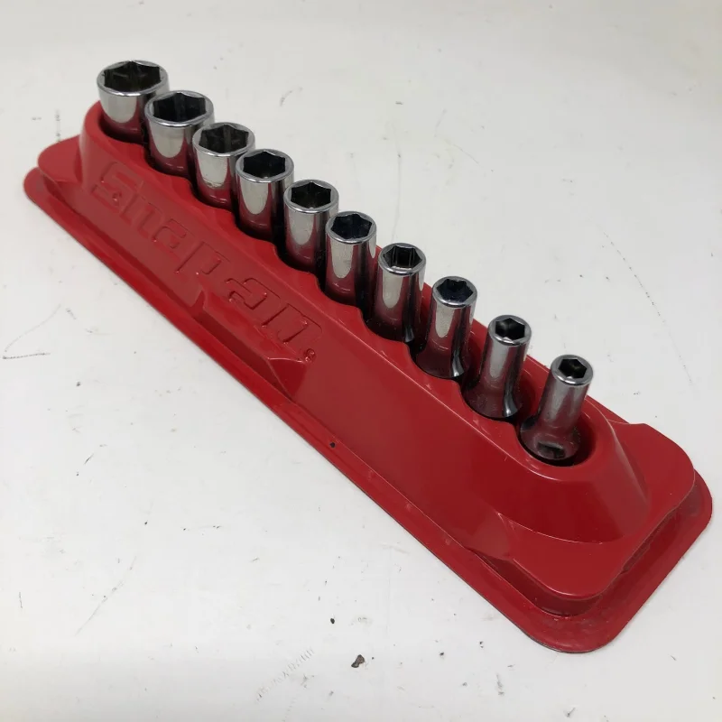 PAKTY219 Snap-On Flank Drive Socket Set + Magnetic Tray – 6pt – 3/16-9/16 – 10pc