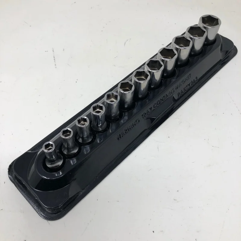 PAKTY263 Snap-On Flank Drive Socket Set + Magnetic Tray – 6pt – 5-15mm – 12pc