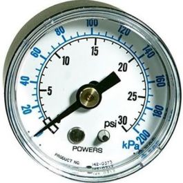 Siemens 142-0426 Pneumatic Pressure Gauge 1/8" MNPT Bottom 15–30 PSI