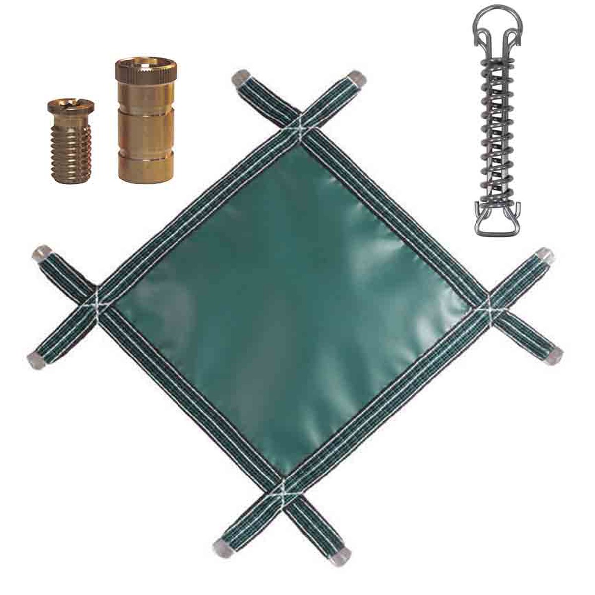 PermaGuard Solid Vinyl Rectangular Safety Pool Cover 10 x 10 Feet With No Drain