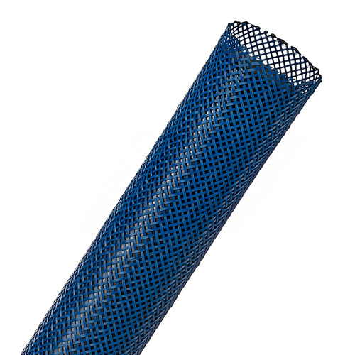 Techflex PTN1.00BL Flexo PET 1 in. x65 ft. Braided Sleeve, Blue
