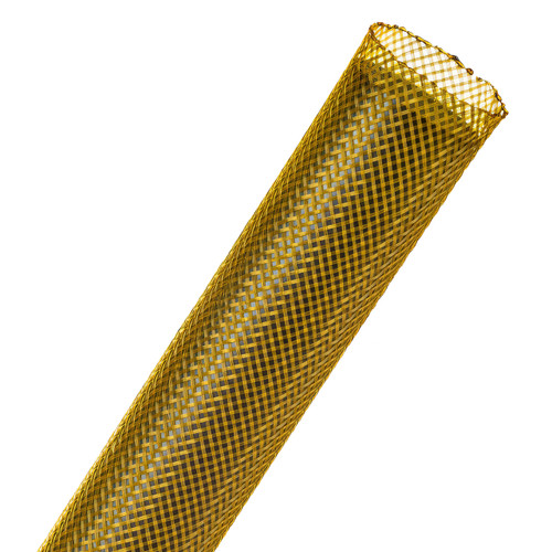 Techflex PTN0.75YL Flexo PET 3/4 in. x 75 ft. Braided Sleeve, Yellow