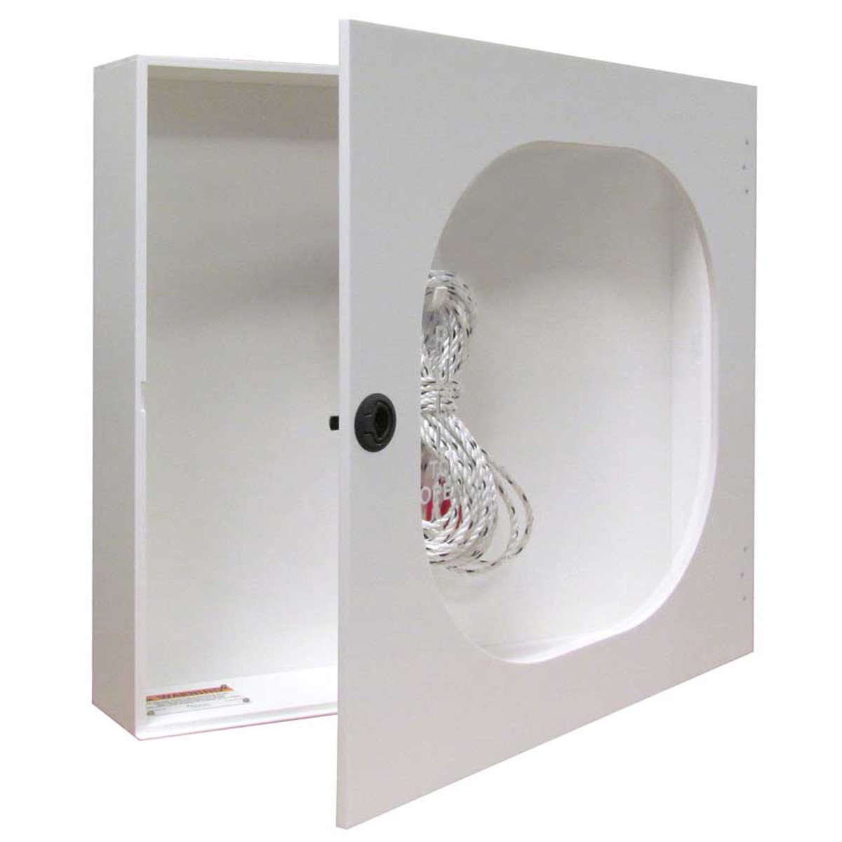 Ring Buoy Cabinet for 20 Inch Life Ring Buoy - Includes Throw Line