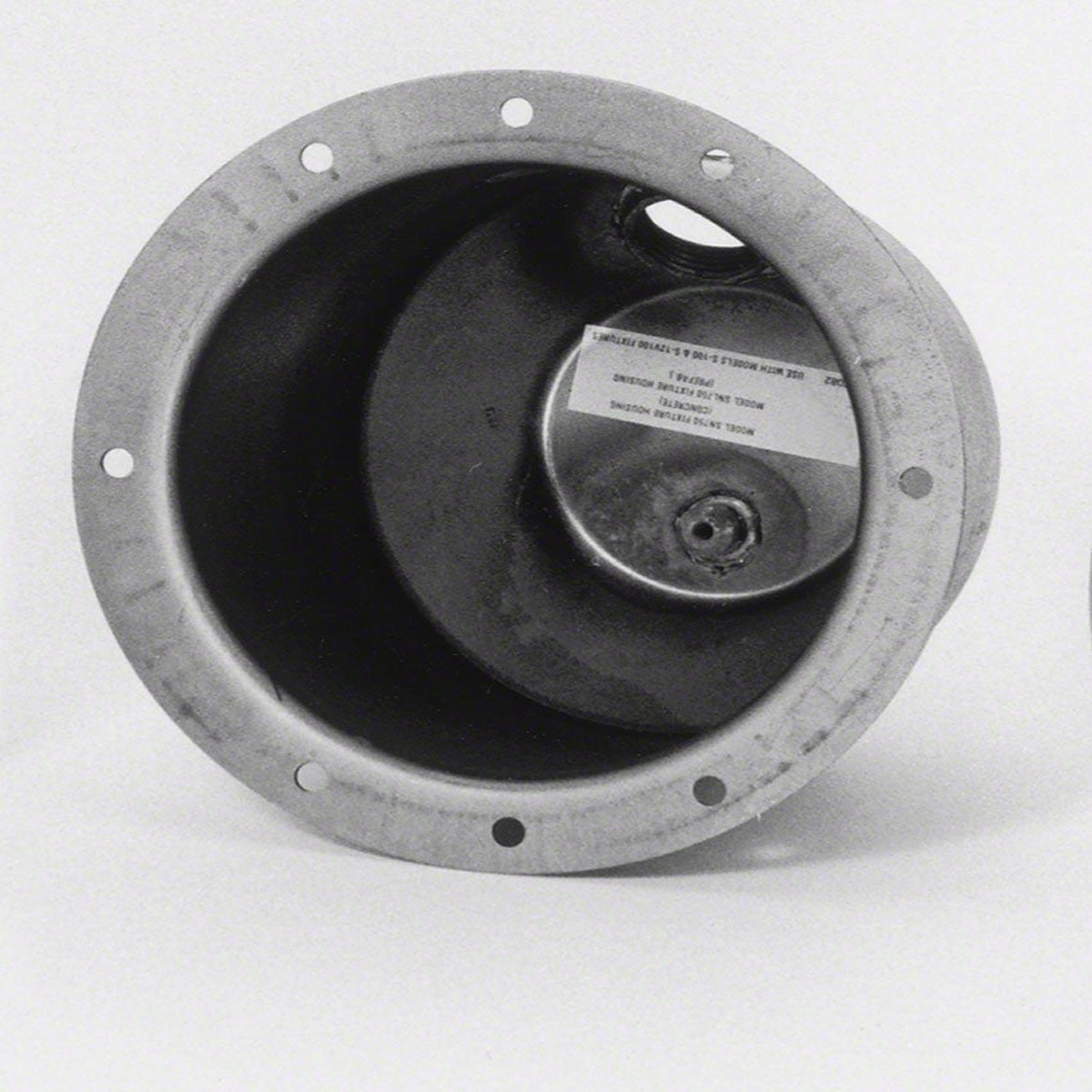 Small Concrete Light Niche - 1/2 Inch Rear Hub - Stainless Steel