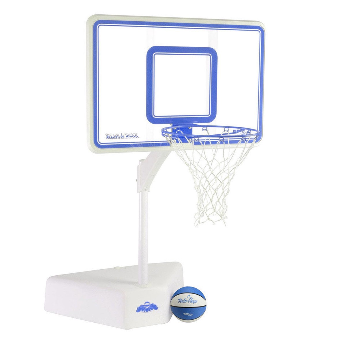 Splash and Shoot Clear Pool Basketball Game - Blue