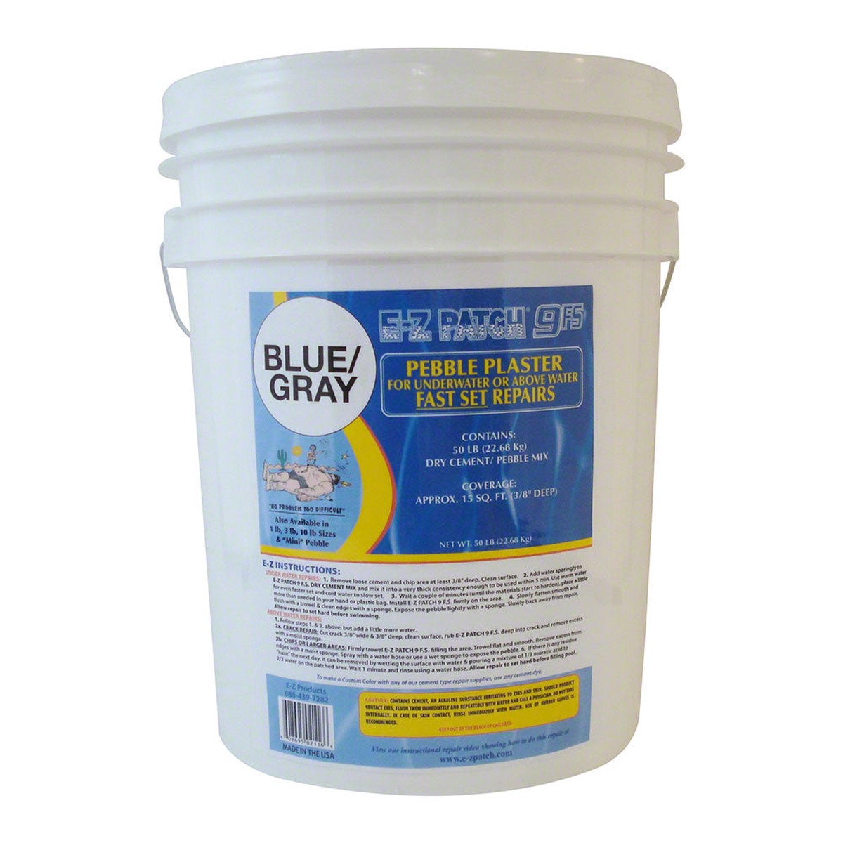 Stonescapes Regular/Mini Pebble Plaster Pool Repair - Fast Set - 50 pounds