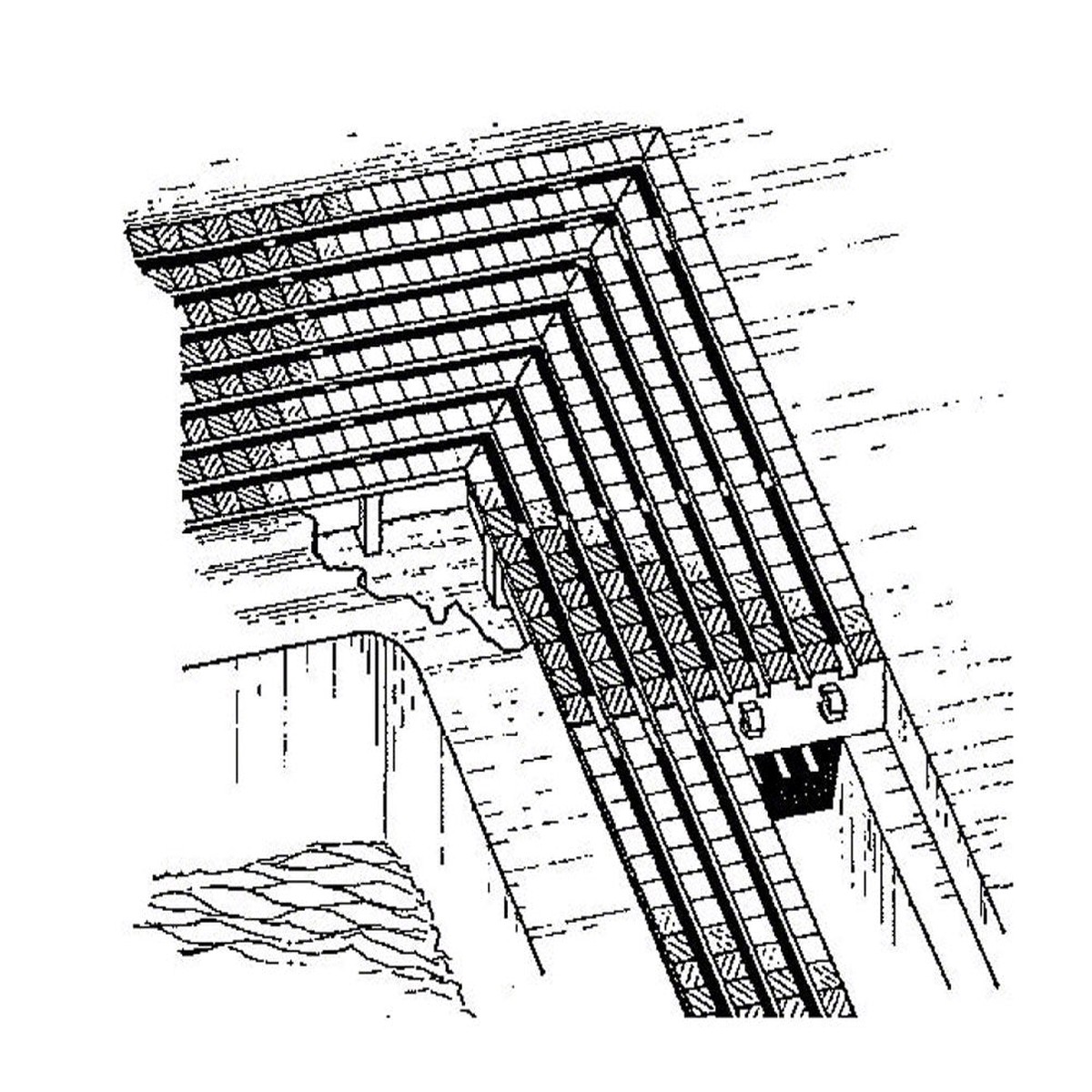 SuperGrip Parallel Grating Corner 45 Degrees 6 Inch Outside - White