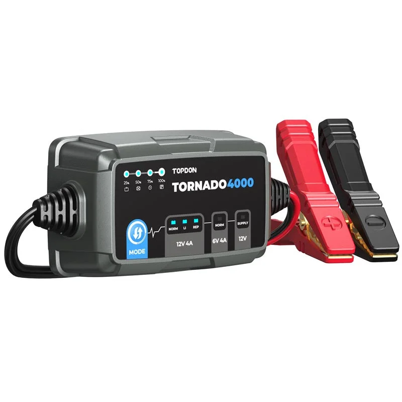 Tornado4000 | 4A Smart Battery Charger | TOPDON