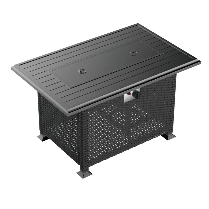 ULC-4327FTB23 Alaulm Gas Fire Pit Table with Wind Guard