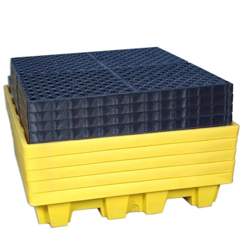 Ultra Spill Pallet Nestable without Drain | 4 Drum | UltraTech 1230